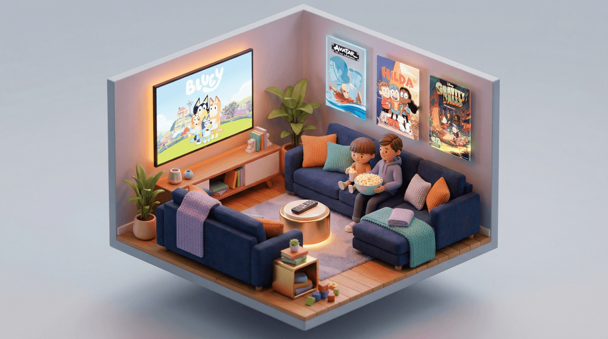 Illustration for Remote Wars: How to Find TV Shows Siblings Will Actually Watch Together