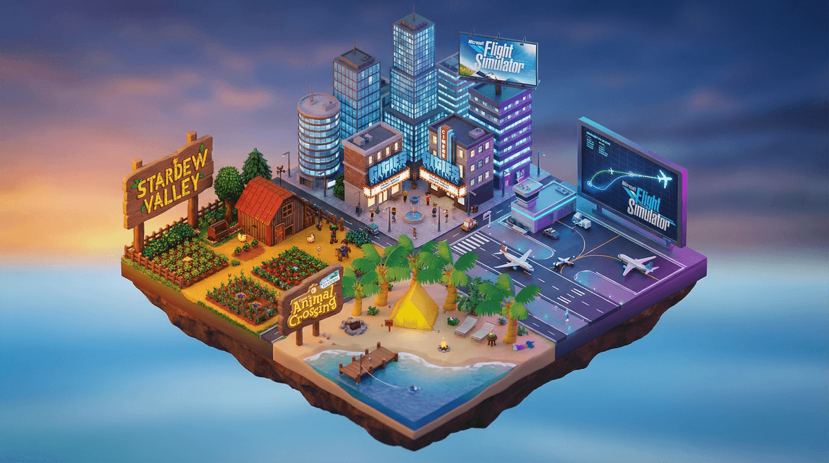 Illustration for Simulation Games for Kids: From Farm Life to Flight School