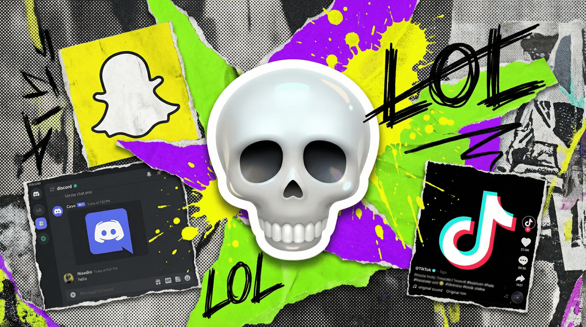 Illustration for Skull Emoji Meaning: Why Gen Z Uses It to Mean "I'm Dead"