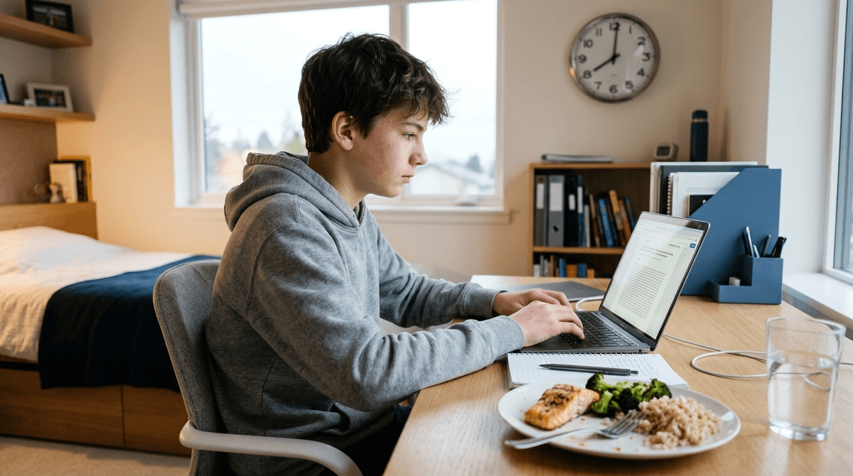 Illustration for Consistent Sleep and Meal Times Prevent Compulsive Gaming