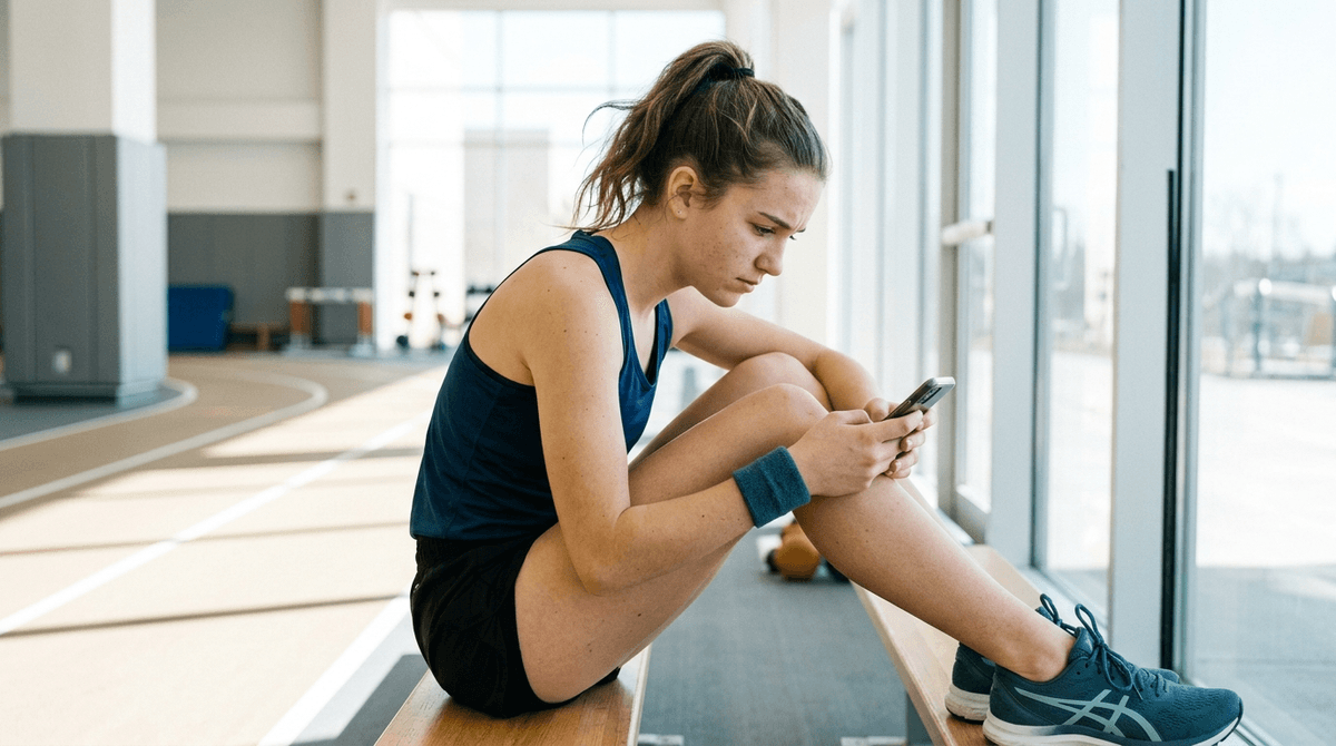 Illustration for Appearance-focused Social Media Spikes Anxiety for Young Athletes