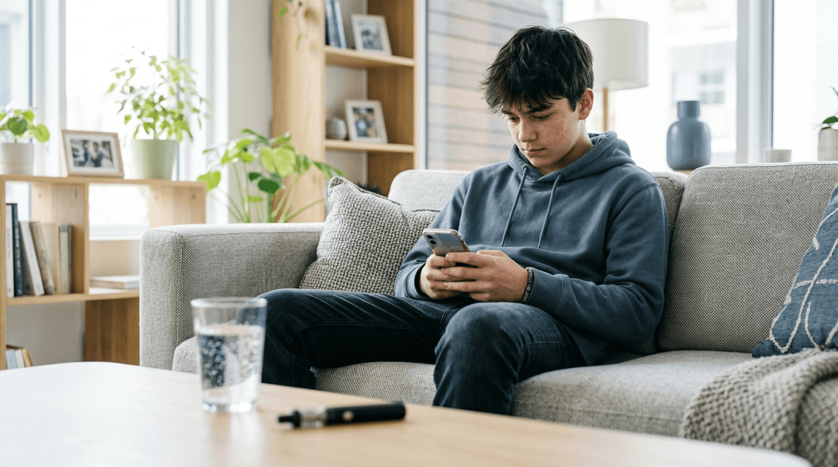 Illustration for Screenwise guide: Frequent Social Media Checking Linked to Higher Teen Substance Use