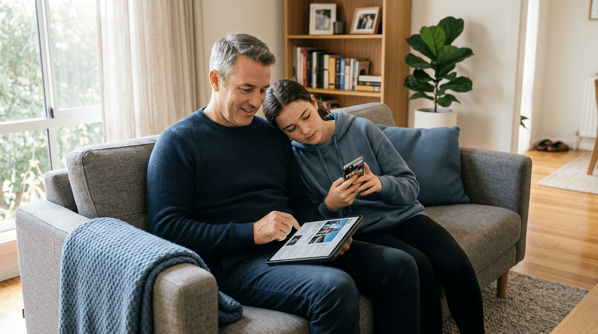 Illustration for Social Media Use Does Not Damage Long-term Family Relationships