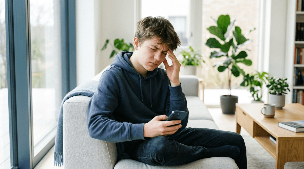 Illustration for Social Media Linked to More Frequent and Severe Pediatric Headaches