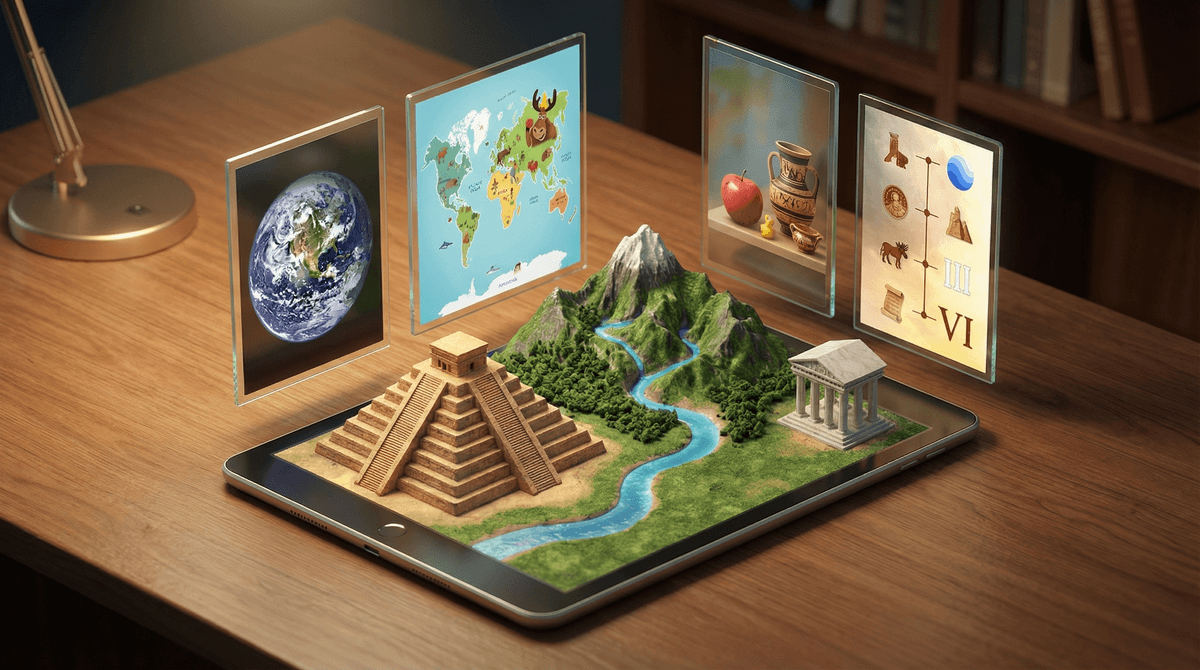 Illustration for Social Studies Apps: 12 Best for History and Geography