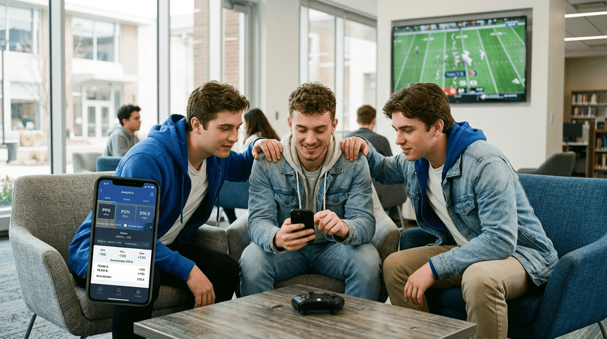 Illustration for Screenwise guide: Online Sports Betting Is Surging Among Welladjusted College Men