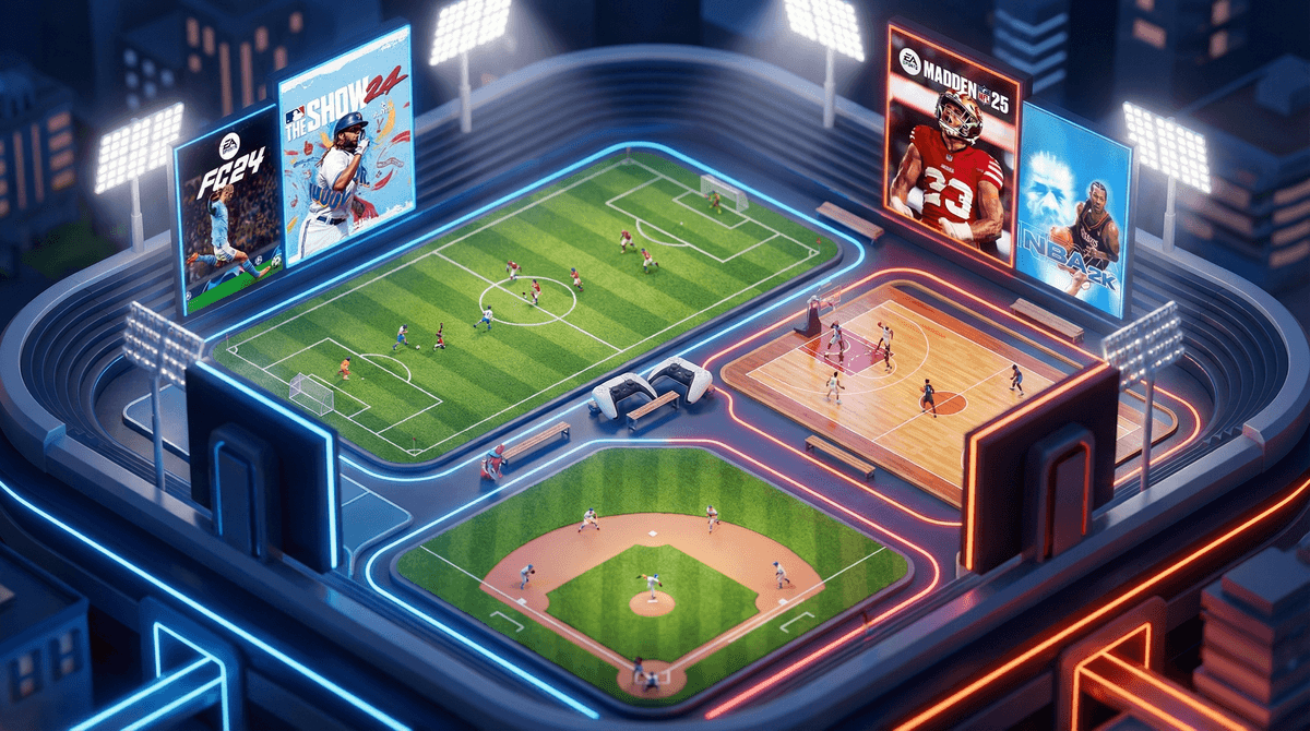 Illustration for Sports Games for Kids: From FIFA to Madden NFL
