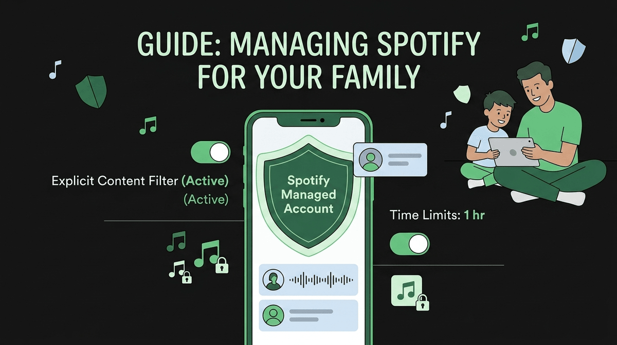 Illustration for Beyond Baby Shark: Navigating Spotify’s New Managed Accounts