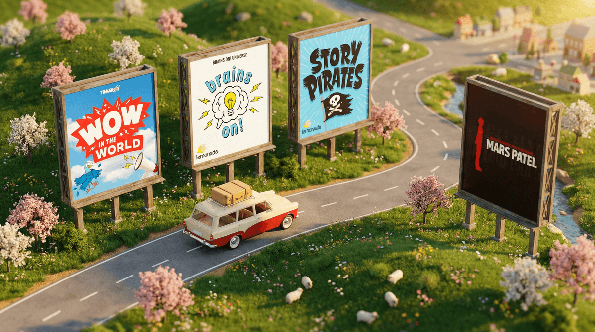 Illustration for Are We There Yet? Kid-Approved Podcasts for Your Spring Break Road Trip