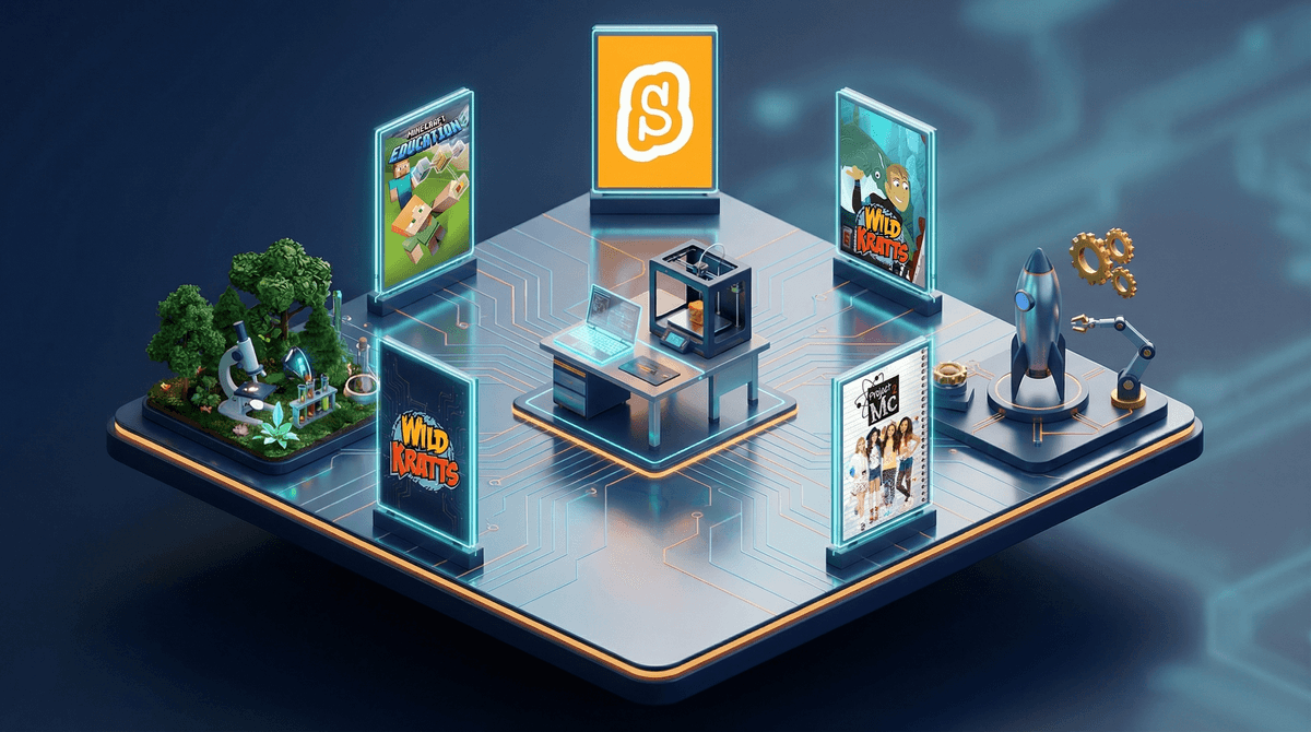 Illustration for STEM Apps and Shows: Building Future Innovators or Just Screen Time?