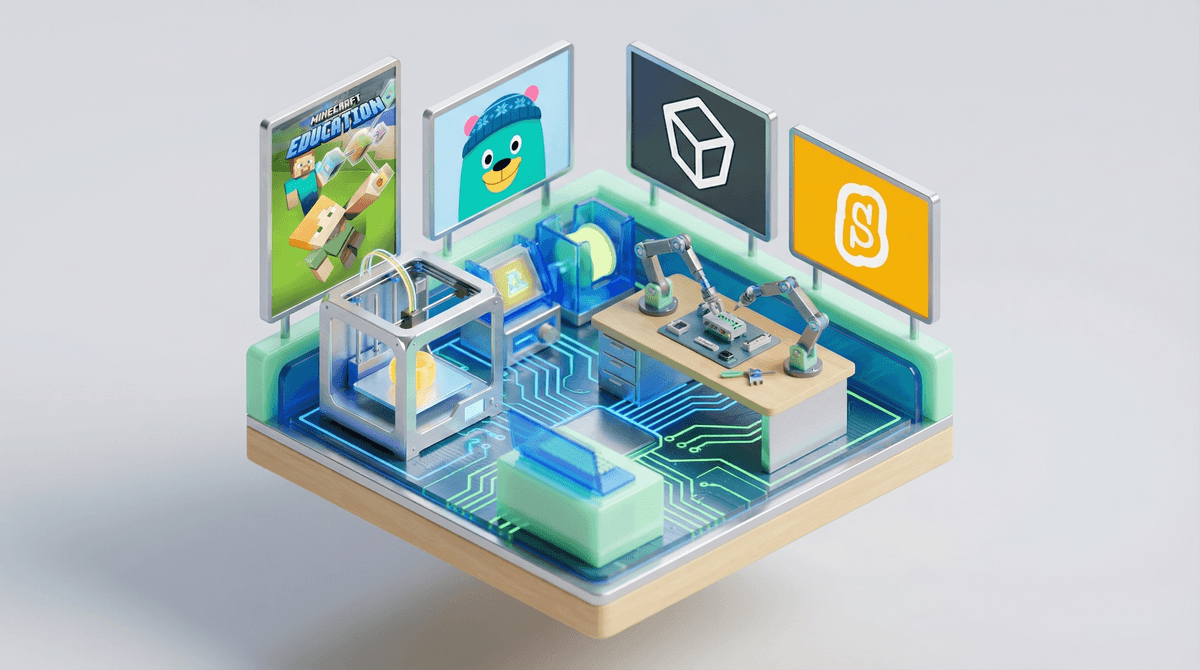 Illustration for STEM Apps for Kids: 12 Best Picks for Science and Coding