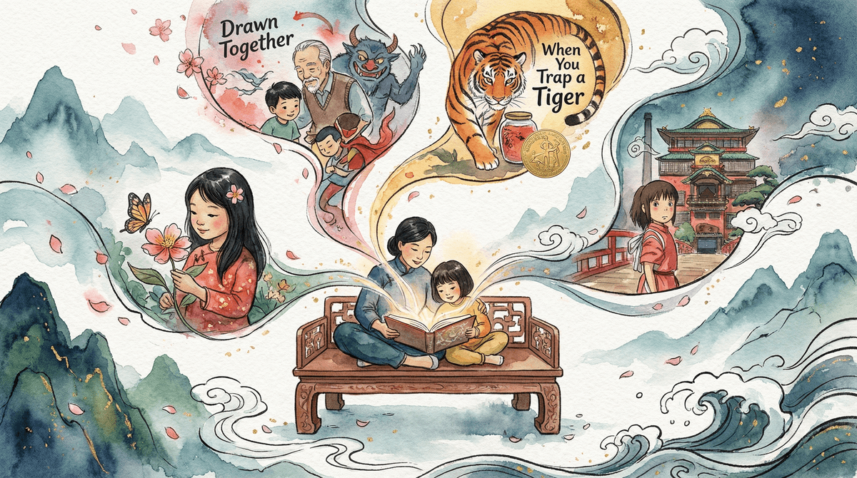 Illustration for Stories Set in Asia: Building Cultural Awareness Through Books and Media