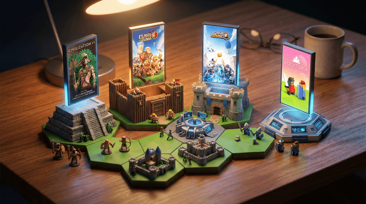 Illustration for Strategy Game Apps: Building Brains or Just Building Bases?