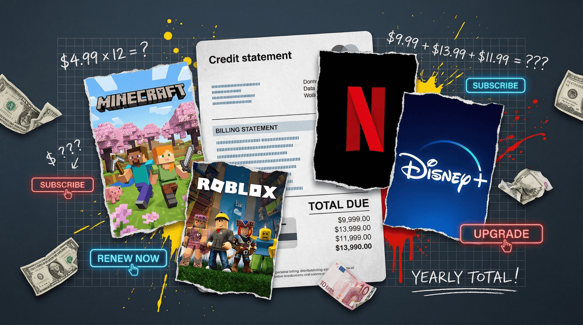 Illustration for Subscription Creep: What Kids Don't Understand About Monthly Charges