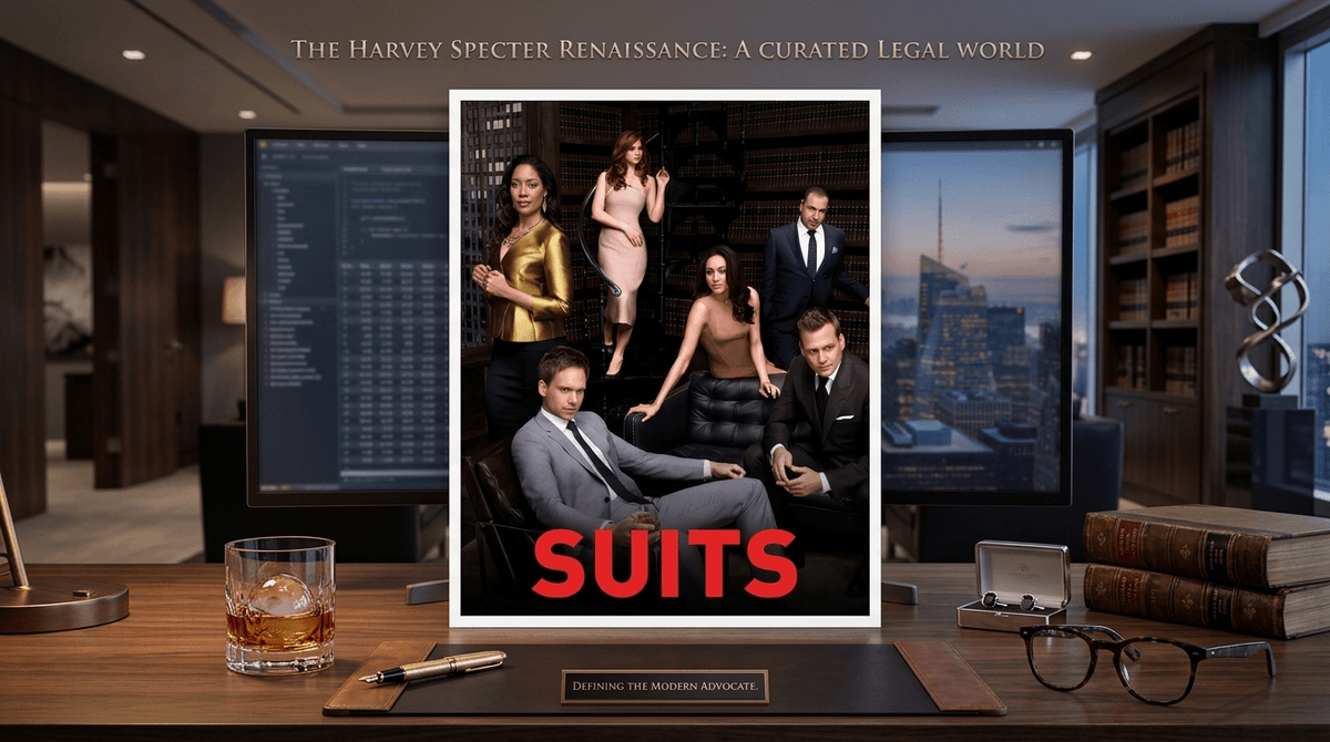 Illustration for Suits: A Parent’s Guide to the Harvey Specter Renaissance