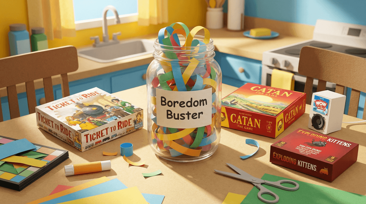 Illustration for Screen-Free Summer Boredom Busters That Actually Work