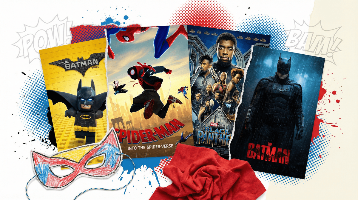 Illustration for Superhero Movies for Families: From Marvel to DC and Beyond