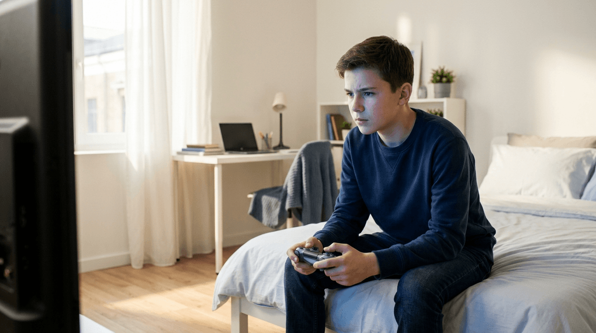 Illustration for Teen Gaming Addiction Is Driven by Loneliness and Escape