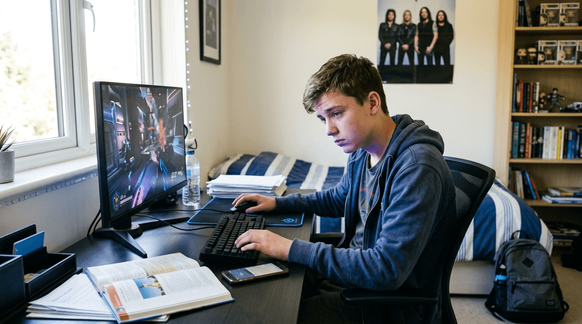 Illustration for Teen Gaming Addiction Remained Elevated Long After Pandemic Lockdowns Ended