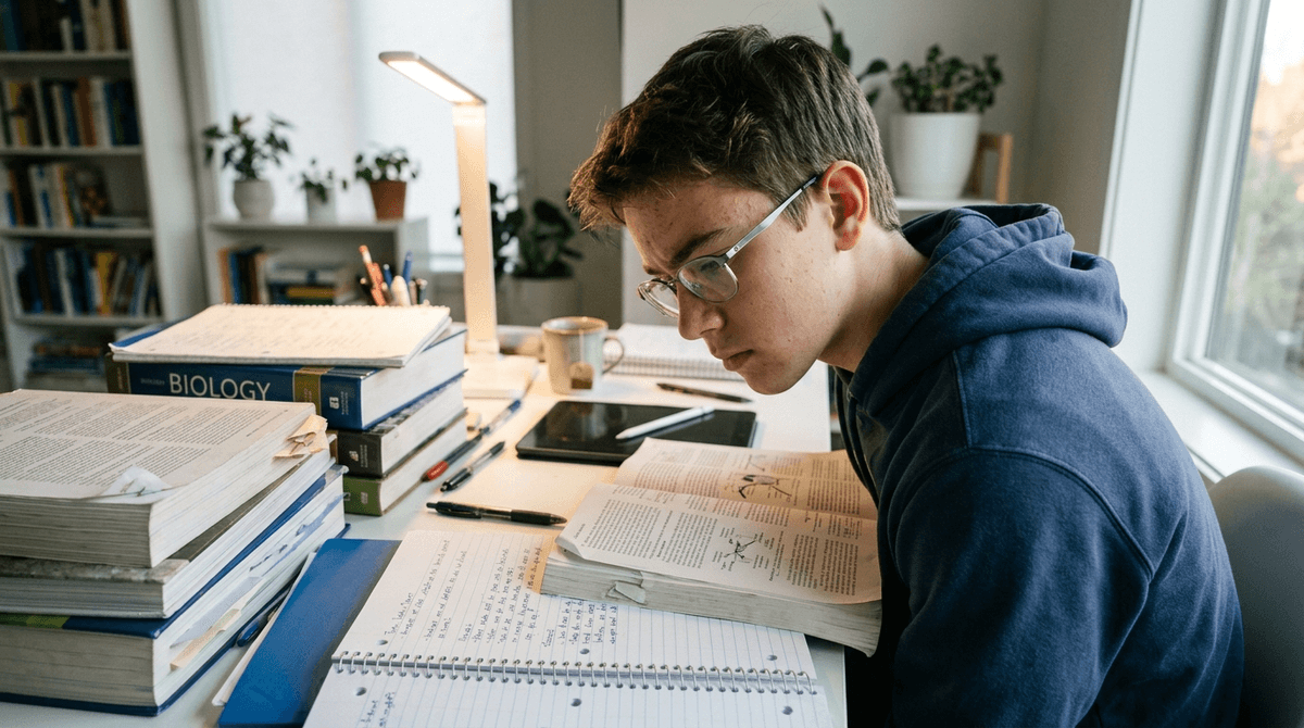 Illustration for Teen Nearsightedness Tracks Study Hours but Lifestyle Claims Fall Short