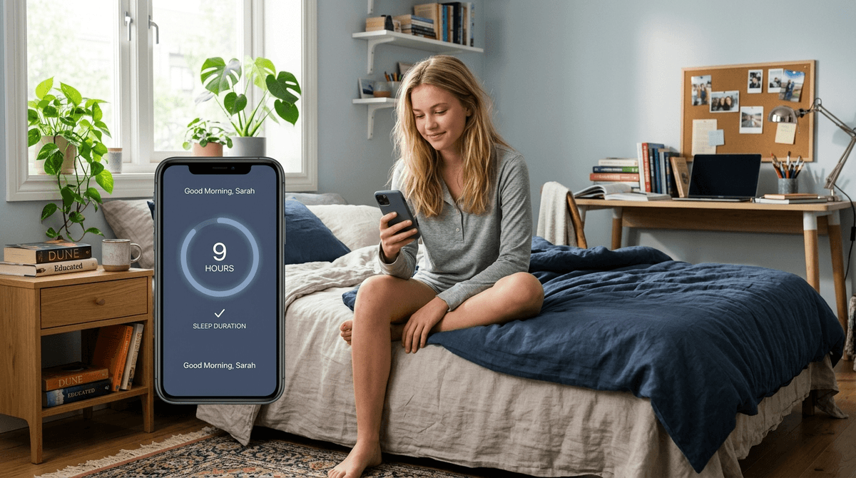 Illustration for Peer-designed Apps Help Under-served Teens Secure More Sleep
