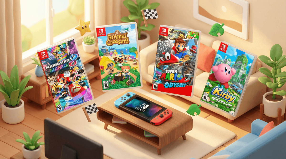 Illustration for 20 Best Nintendo Switch Games for 8-Year-Olds (2024)