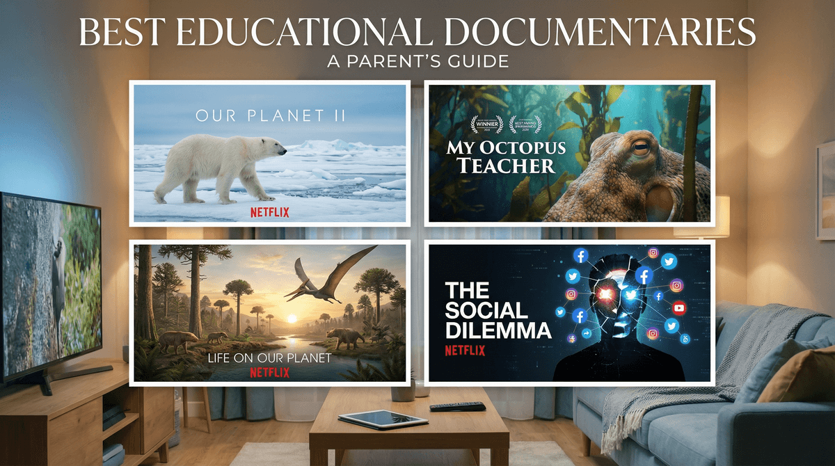 Illustration for Documentaries for Kids on Netflix: 15 Best Educational Picks