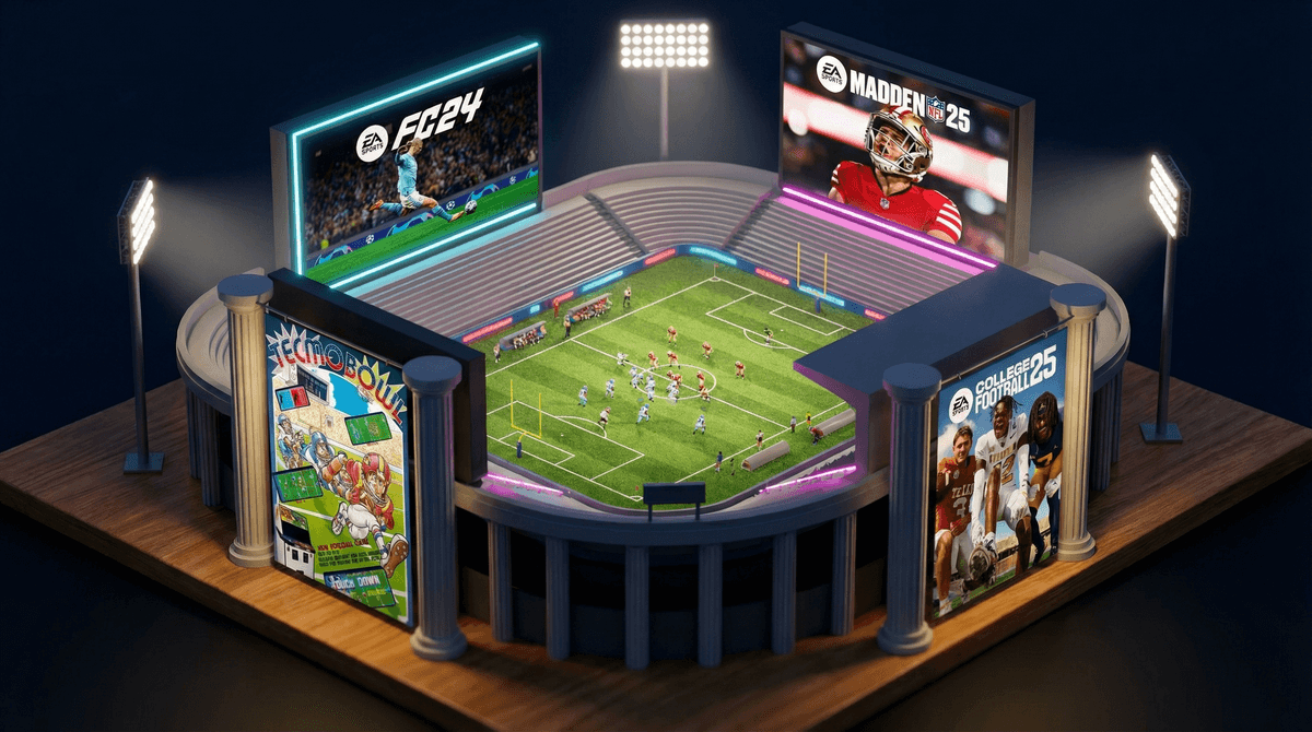 Illustration for The Best Football Video Games of All Time: A Parent's Guide