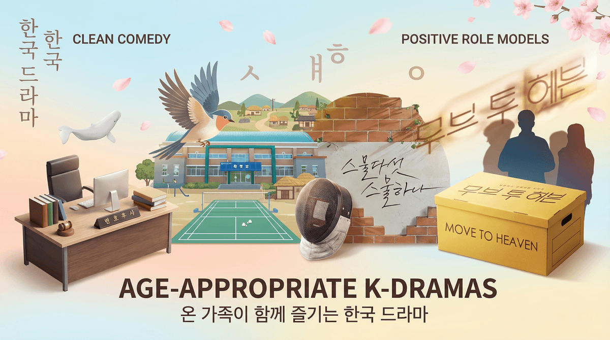 Illustration for 10 Best K-Dramas for 12 Year Olds: Clean School Stories