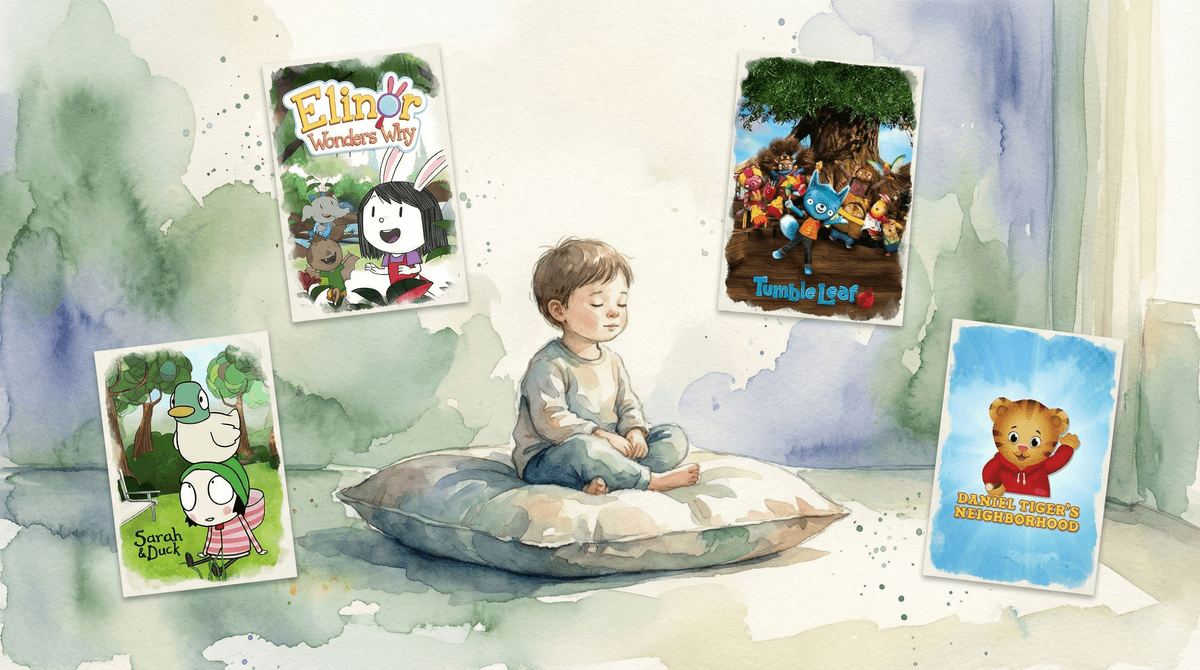 Illustration for High-Energy Kids, Calm Stories: The Best Low-Stimulation Shows for Kindergarteners