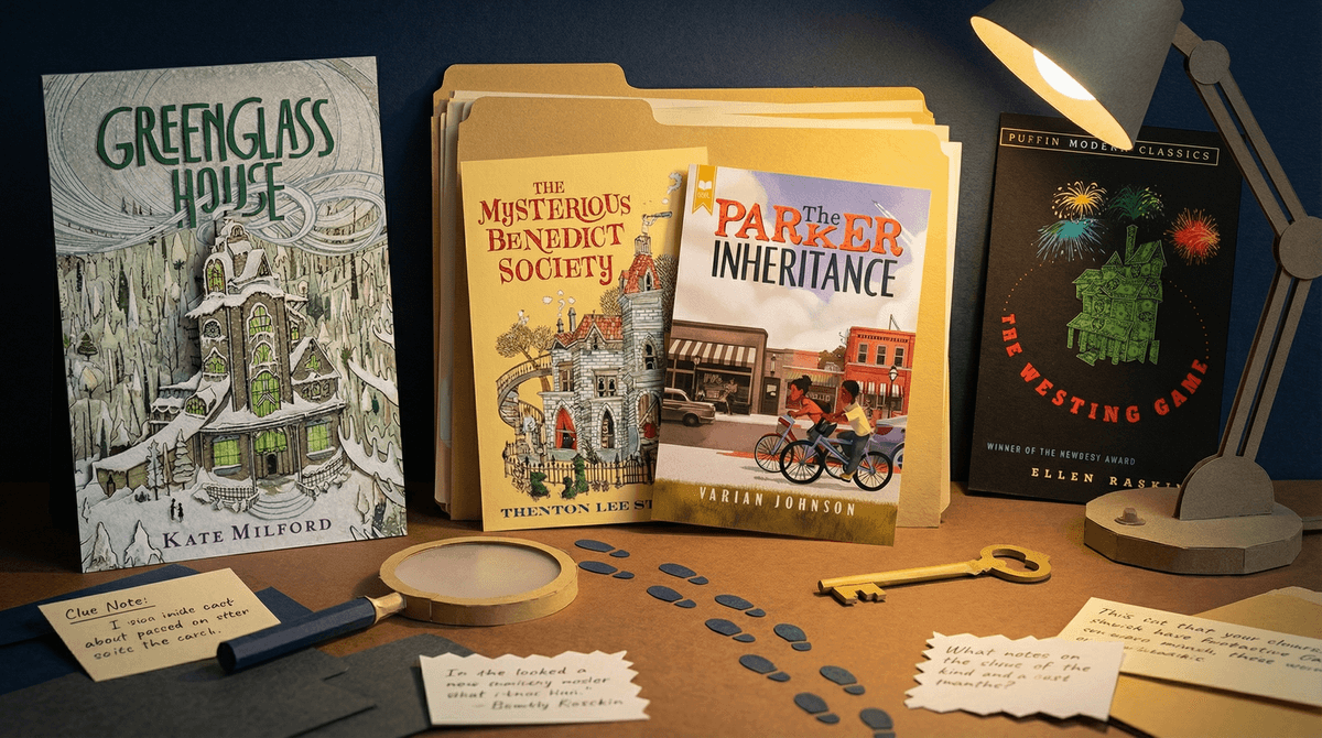 Illustration for The Best Middle Grade Mysteries for Kids: Building Critical Thinking Through Page-Turners