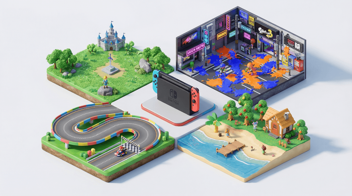 Illustration for 15 Best Nintendo Switch Games for 10-Year-Olds