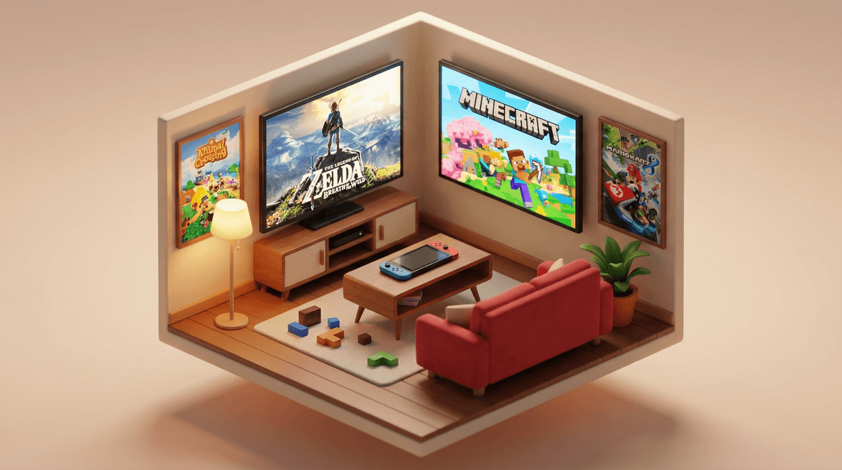 Illustration for 14 Best Nintendo Switch Games for Kids Ranked by Age (2026)