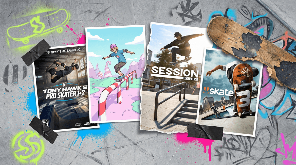 Illustration for 8 Best Skateboard Games for Kids on Switch and Xbox