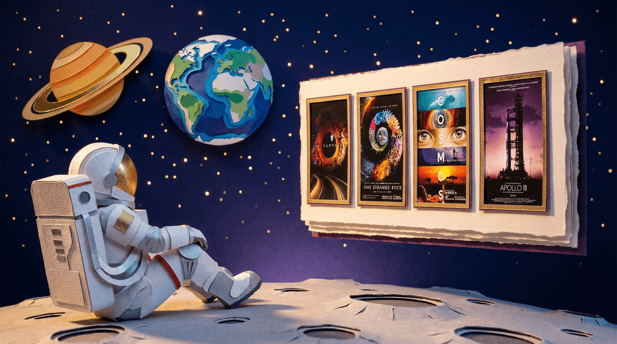Illustration for The Best Space Documentaries for Cosmic Exploration: A Parent's Guide