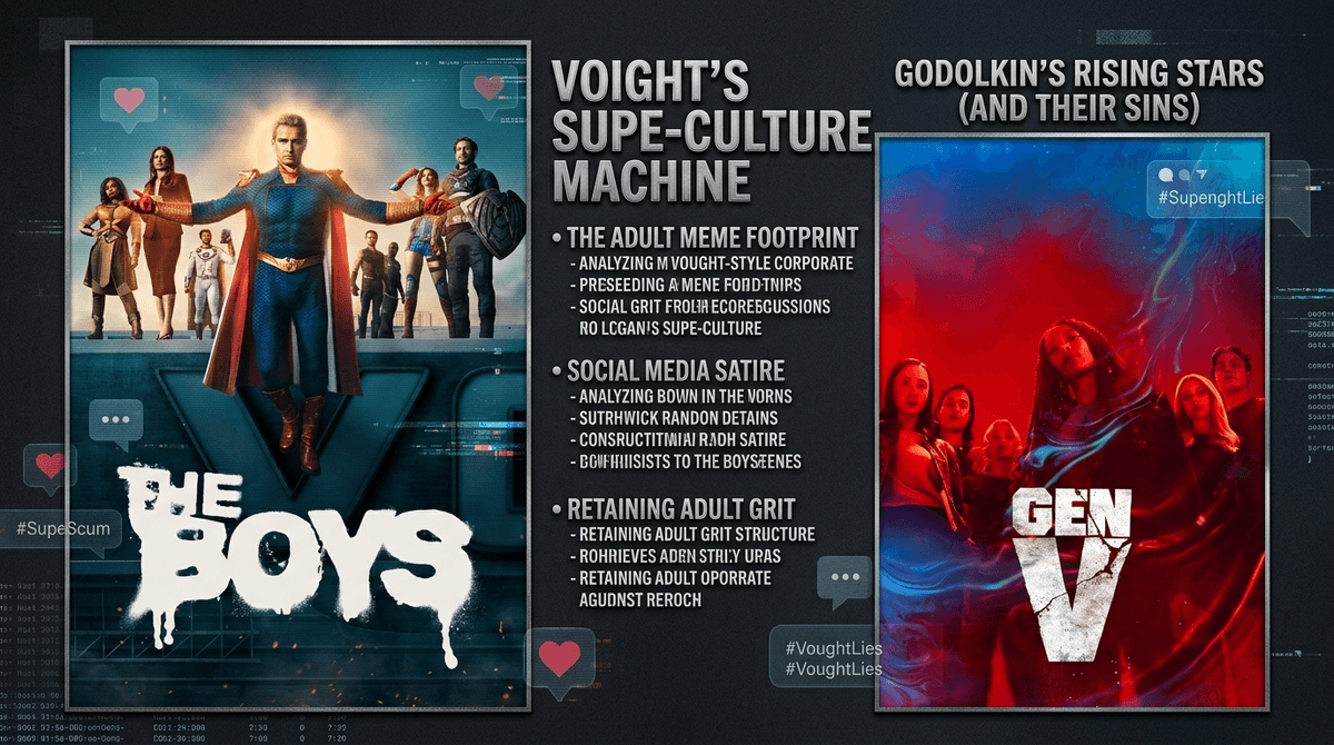 Illustration for Decoding "The Boys": Superheroes, Satire, and Social Media