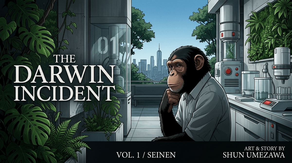 Illustration for The Darwin Incident: A Parent's Guide to the 'Humanzee' Manga
