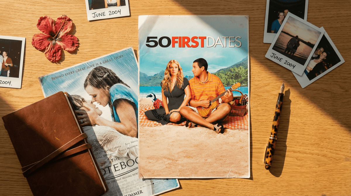 Illustration for 50 First Dates: A Parent's Guide to Memory Loss, Consent, and Romantic Comedy Boundaries