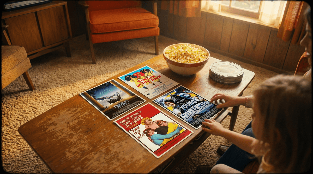 Illustration for The Funniest Classic Movies: Timeless Comedy for Family Movie Night
