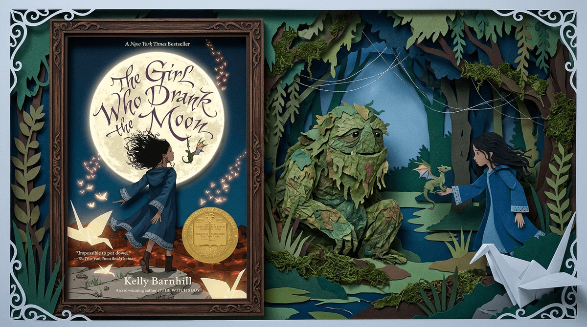 Illustration for The Girl Who Drank the Moon: Magic, Memory, and the Messy Parts of Growing Up