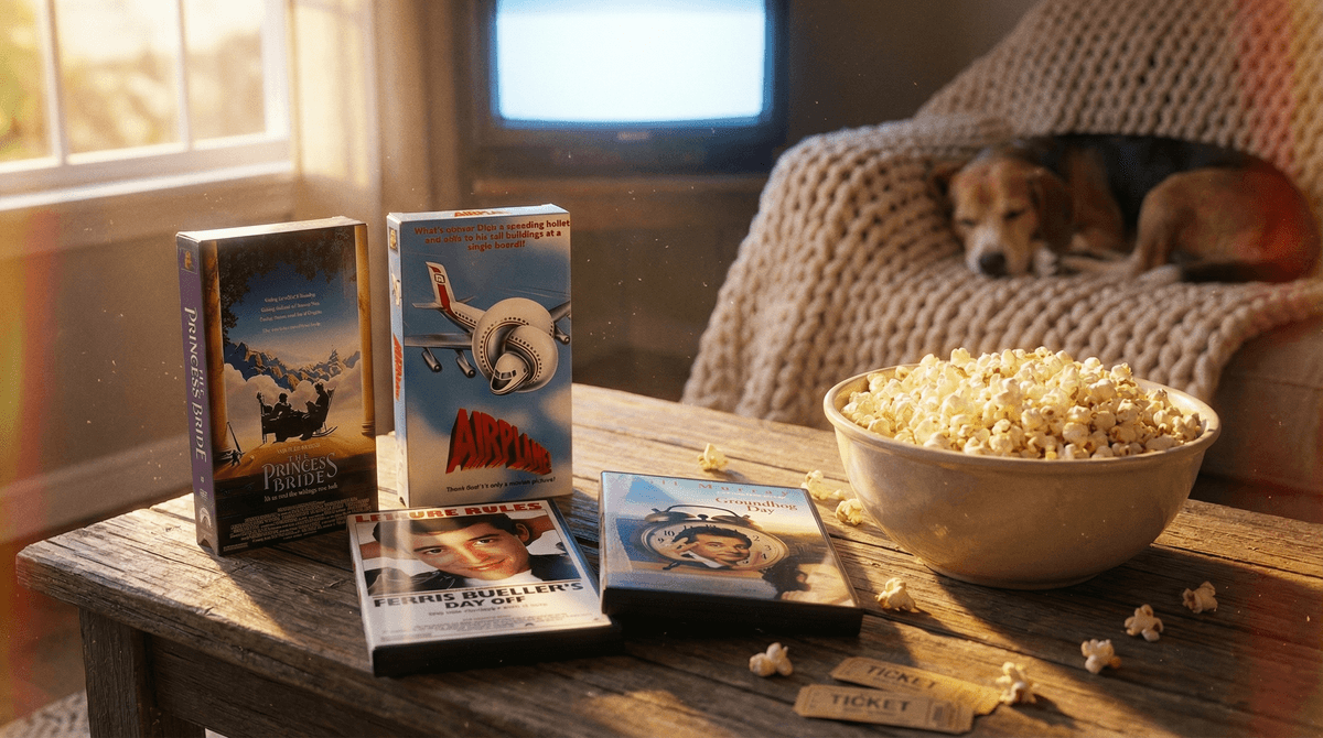 Illustration for Classic Comedies: Building a Shared Movie Night Tradition