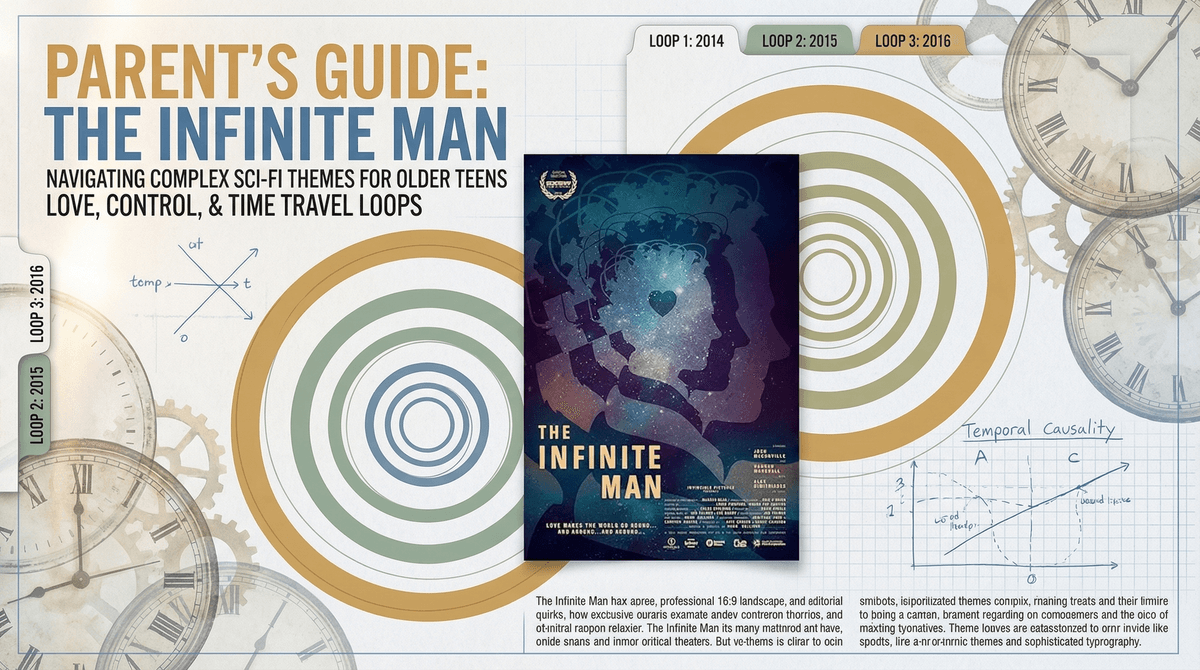Illustration for The Infinite Man: When Time-Travel Rom-Coms Teach Kids About Healthy Relationships