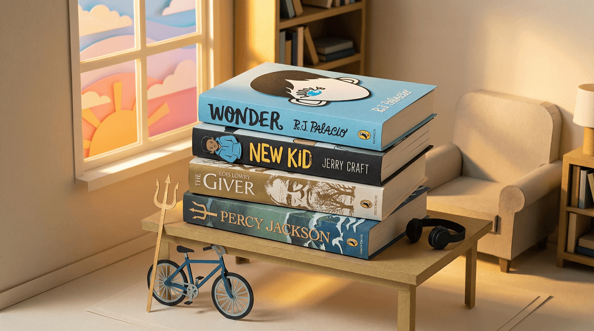 Illustration for 300 Page Books for 6th Graders: 15 Engaging Middle-Grade Reads