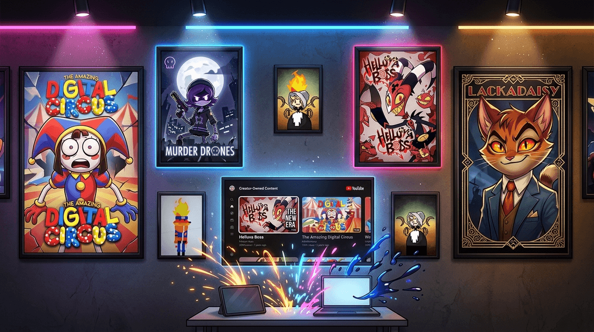 Illustration for Beyond the Big Studios: The Rise of Indie Animation on YouTube