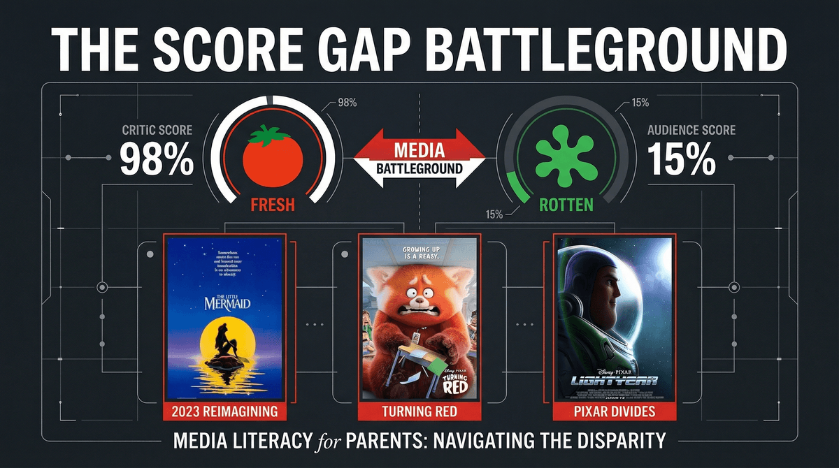 Illustration for When Movie Scores Become Battlegrounds: The Viral Rotten Tomatoes Controversies Parents Should Know About