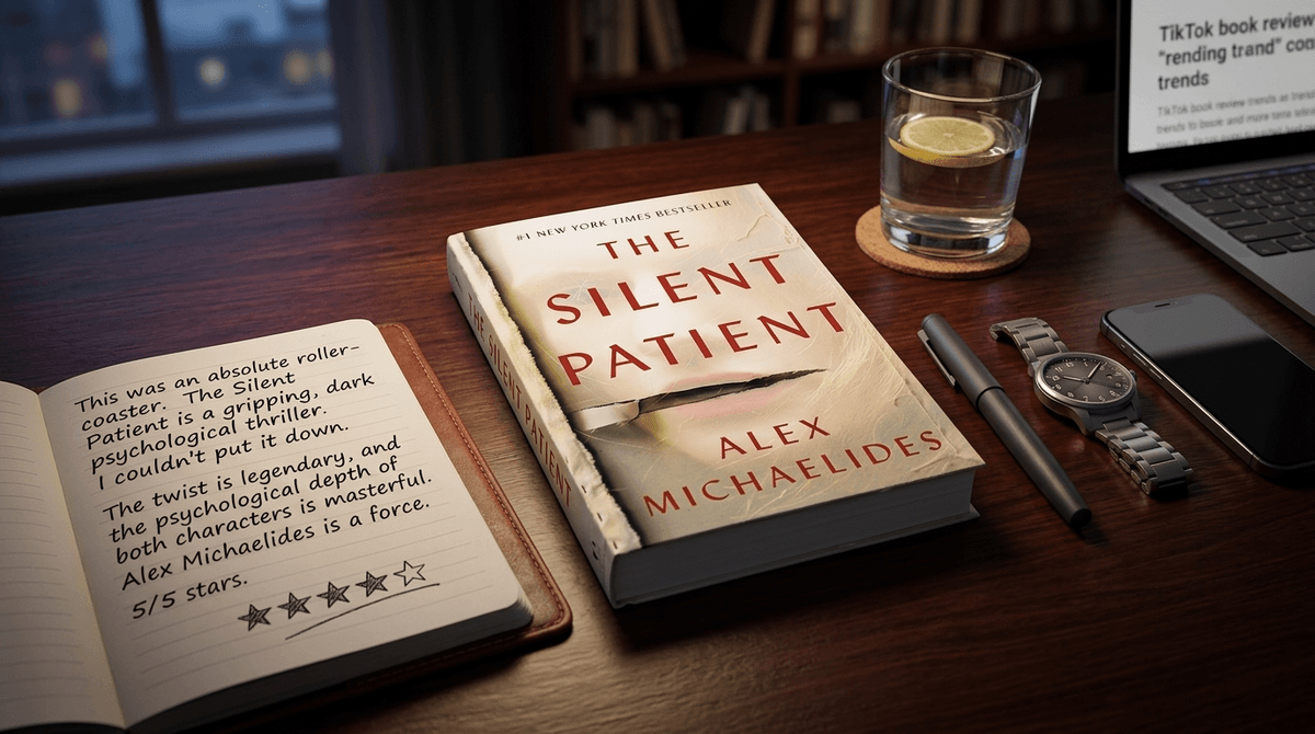 Illustration for The Silent Patient: Why This Dark Thriller is Dominating Your Teen’s Feed