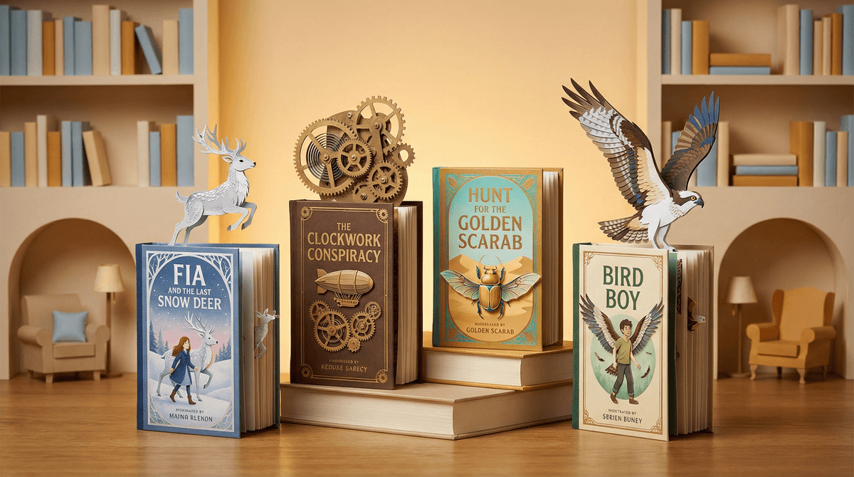 Illustration for The Single Best Book of 2025 for 9–10 Year Olds According to Seven Different Types of Parents