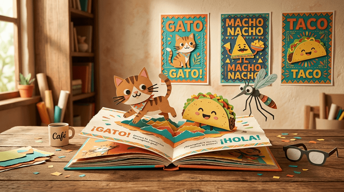 Illustration for Spanglish Bites: Finally, Bilingual Books Your Kids Won’t Fight You On