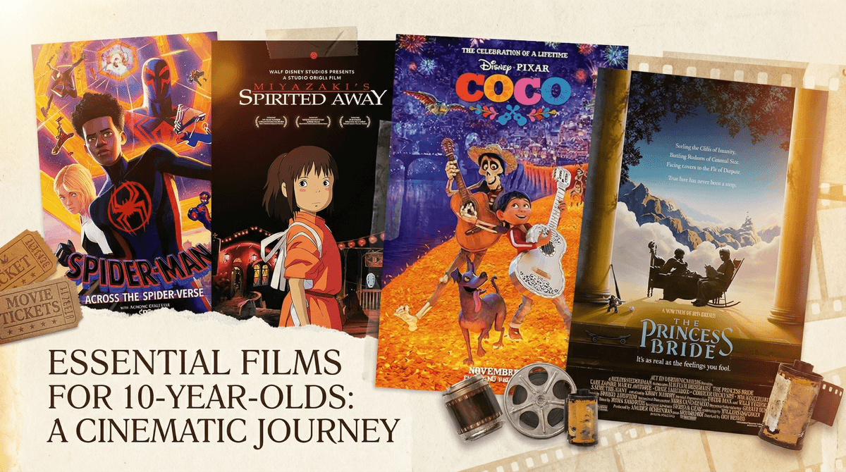 Illustration for Best Films for 10 Year Olds: 15 Movies Rated PG and PG-13