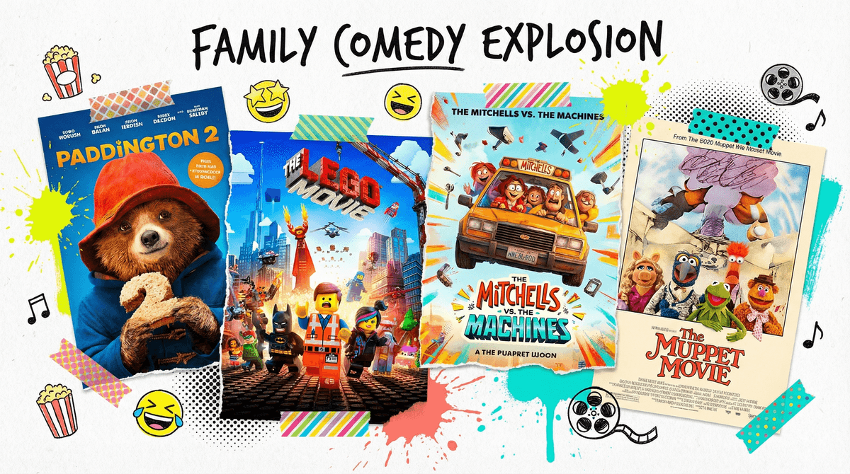 Illustration for The Top 30 Funniest Family Movies to Watch Now